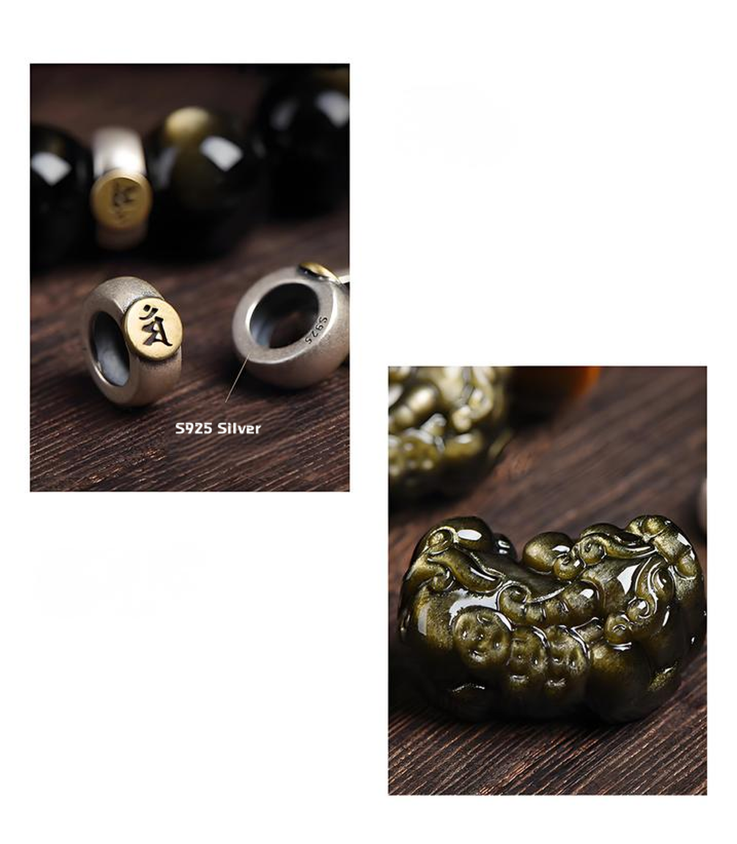 Crystal Oracle Pure Obsidian Piyao Bracelet with Tiger's Eye Accent – Ultimate Evil-Warding & Wealth Protection Feng Shui Jewelry
